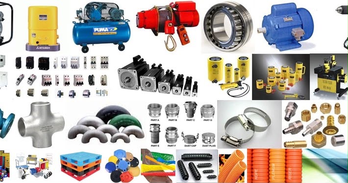 Pumps, motors, bearings, valves, fittings and electrical components supplied to order