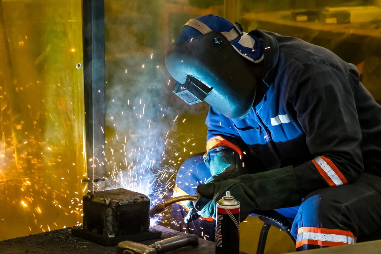 Steel assembly welded in the DB Dynamic Gems fabrication workshop